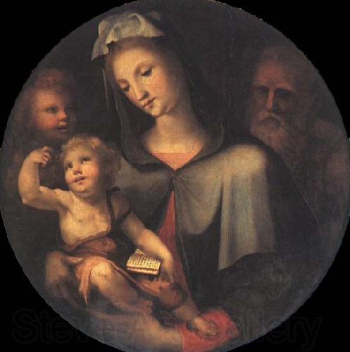 Domenico Beccafumi The Holy Family with Young Saint John around Spain oil painting art